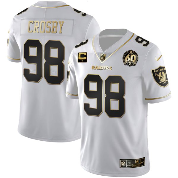 Men's Raiders 60th Season Patch Gold & Split - All Stitched - Image 11