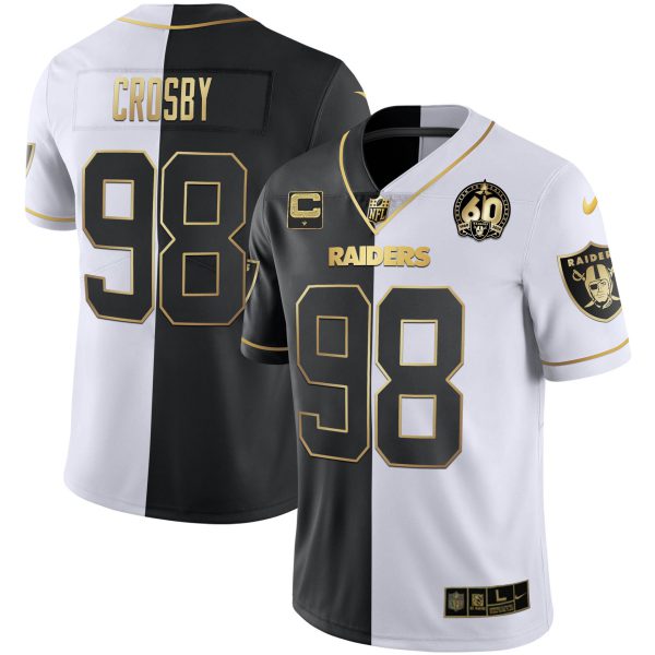 Men's Raiders 60th Season Patch Gold & Split - All Stitched - Image 27