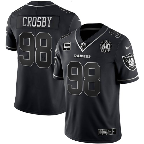 Men's Raiders 60th Season Patch Gold & Split - All Stitched - Image 35