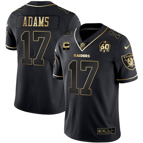 Men's Raiders 60th Season Patch Gold & Split - All Stitched