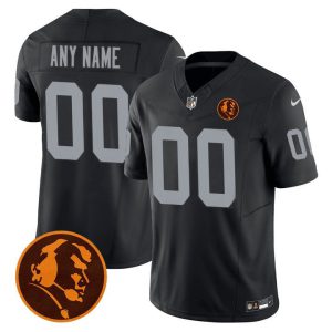 Raiders John Madden Honoring Patch Vapor Custom Jersey - All Stitched