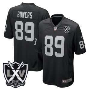 Brock Bowers Las Vegas Raiders Black Jersey - All Stitched