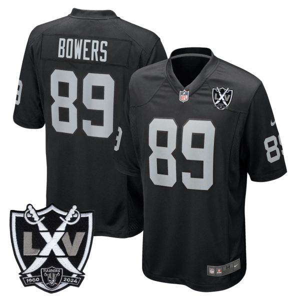 Brock Bowers Las Vegas Raiders Black Jersey - All Stitched
