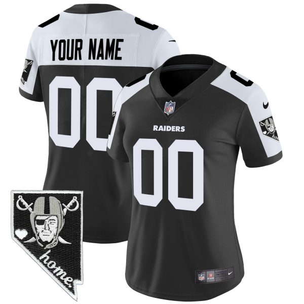 Raiders Nevada Home Patch Vapor Custom Jersey - All Stitched - Image 6