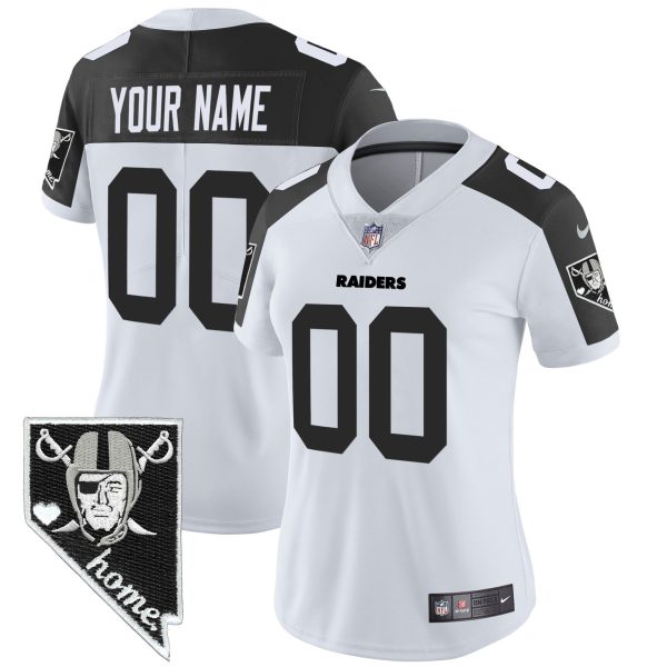 Raiders Nevada Home Patch Vapor Custom Jersey - All Stitched - Image 10