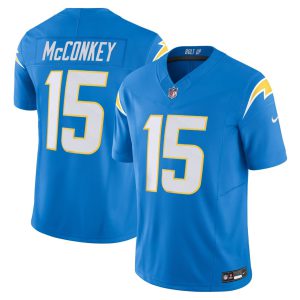 Ladd McConkey Los Angeles Chargers Blue Jersey - All Stitched