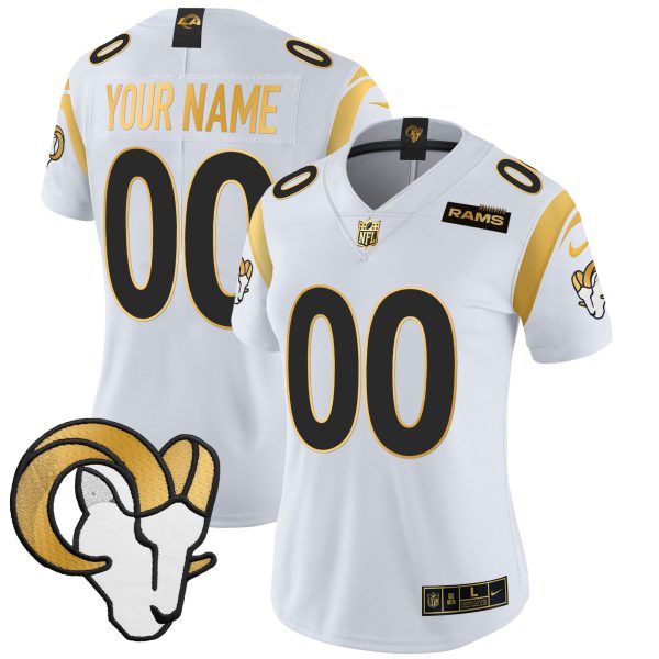 Los Angeles Rams 2024 Gold Vapor Limited Custom Jersey - All Stitched - Image 6