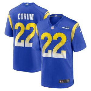 Blake Corum #22 Los Angeles Rams Royal Jersey - All Stitched