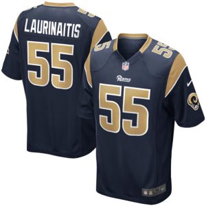 James Laurinaitis Los Angeles Rams Navy Blue Game Jersey - All Stitched