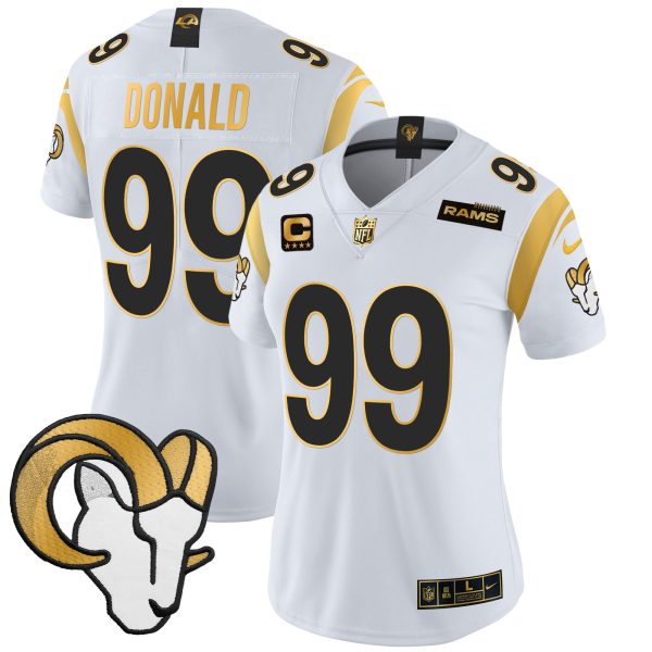 Women's Los Angeles Rams 2024 Gold Vapor Limited Jersey - All Stitched - Image 7