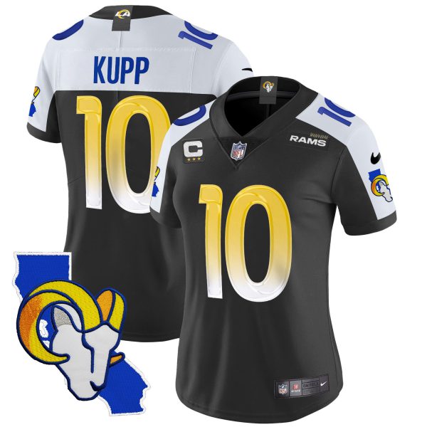 Women's Rams California Patch Vapor Limited Jersey - All Stitched - Image 2