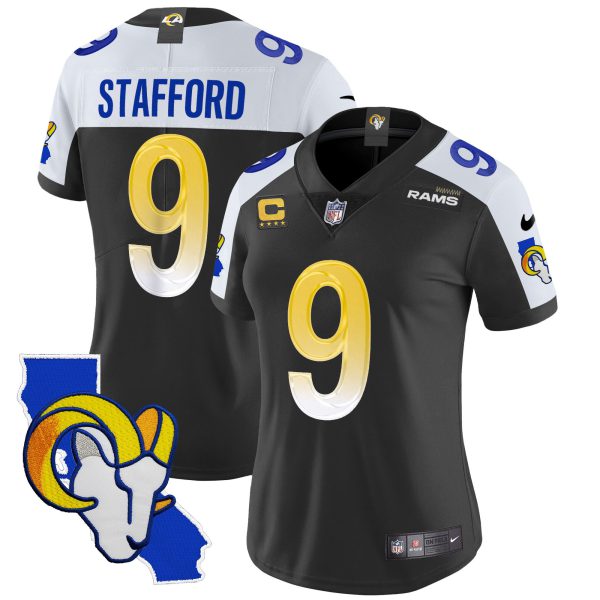 Women's Rams California Patch Vapor Limited Jersey - All Stitched - Image 3