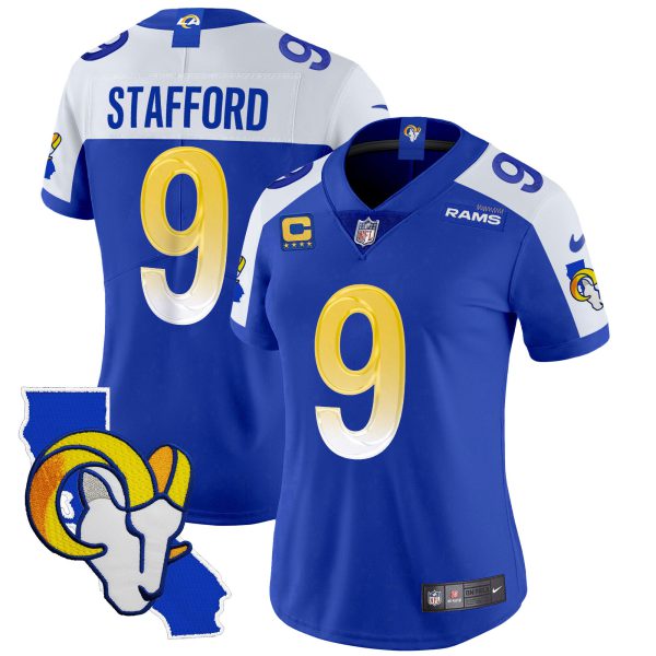 Women's Rams California Patch Vapor Limited Jersey - All Stitched - Image 9