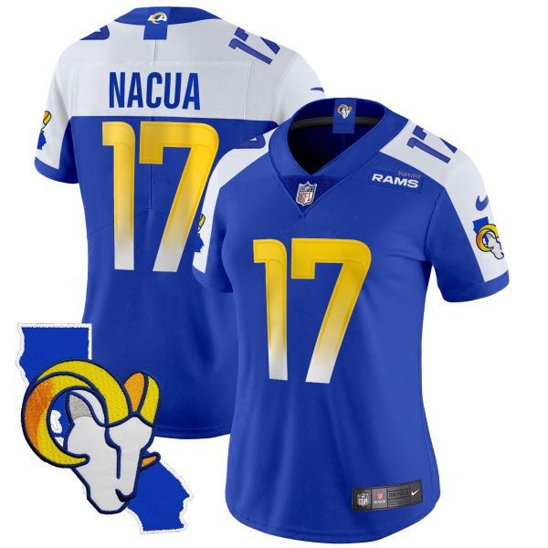 Women's Rams California Patch Vapor Limited Jersey - All Stitched - Image 11