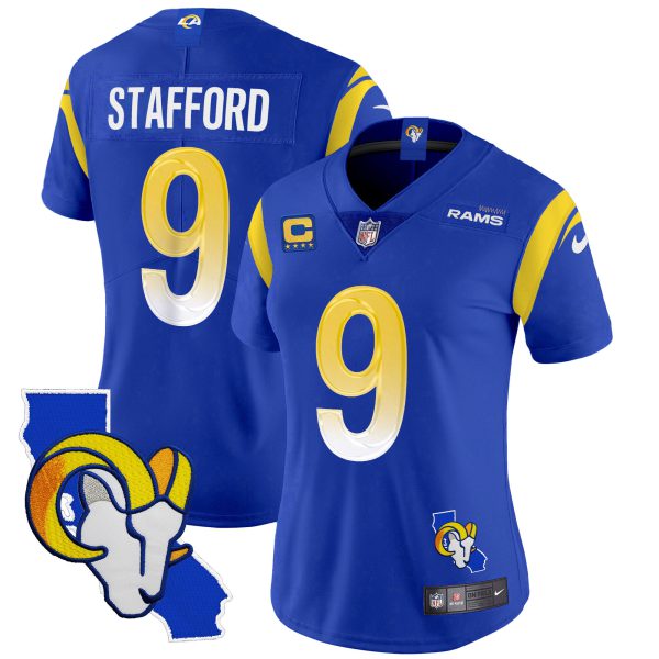 Women's Rams California Patch Vapor Limited Jersey - All Stitched - Image 15