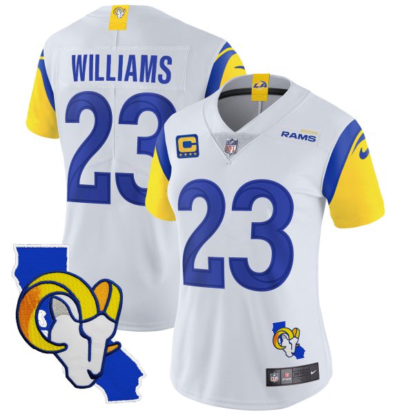Women's Rams California Patch Vapor Limited Jersey - All Stitched - Image 22
