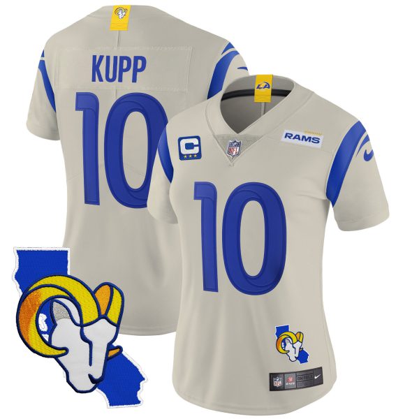 Women's Rams California Patch Vapor Limited Jersey - All Stitched - Image 26