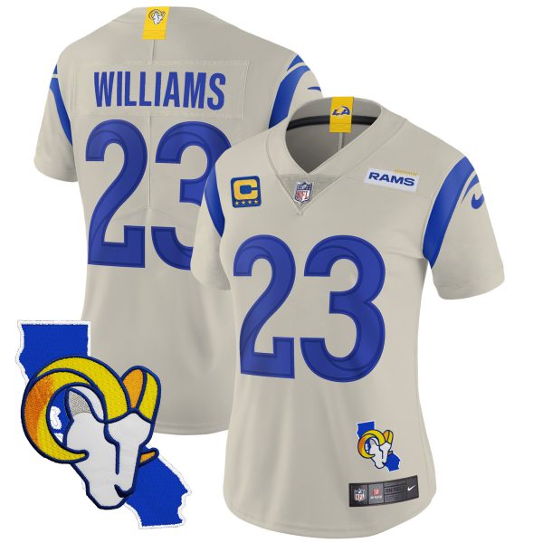 Women's Rams California Patch Vapor Limited Jersey - All Stitched - Image 28