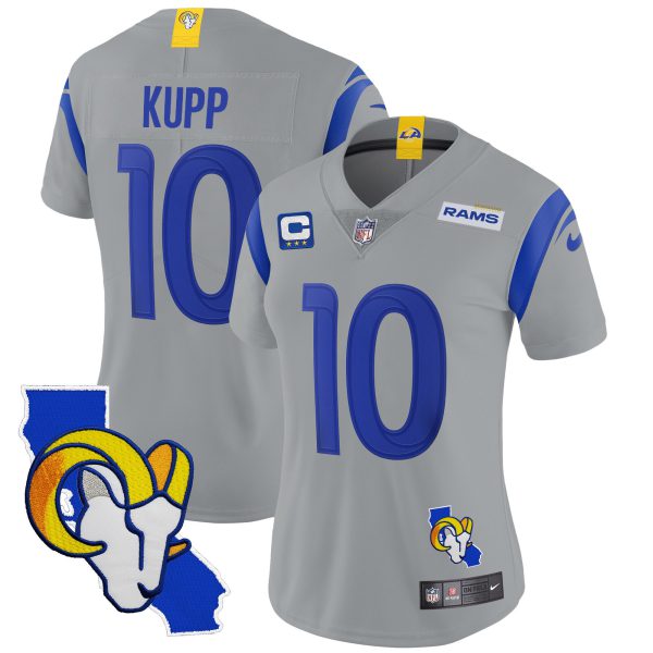 Women's Rams California Patch Vapor Limited Jersey - All Stitched - Image 32
