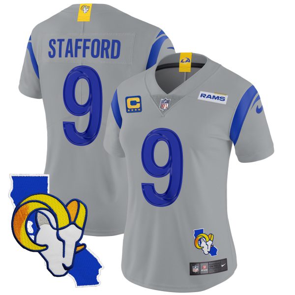 Women's Rams California Patch Vapor Limited Jersey - All Stitched - Image 33