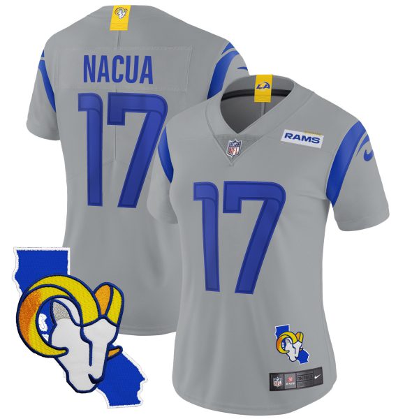 Women's Rams California Patch Vapor Limited Jersey - All Stitched - Image 35