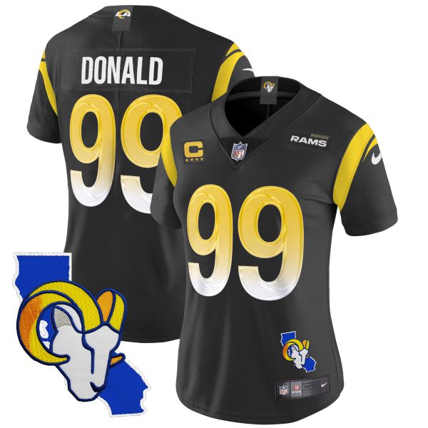 Women's Rams California Patch Vapor Limited Jersey - All Stitched - Image 37