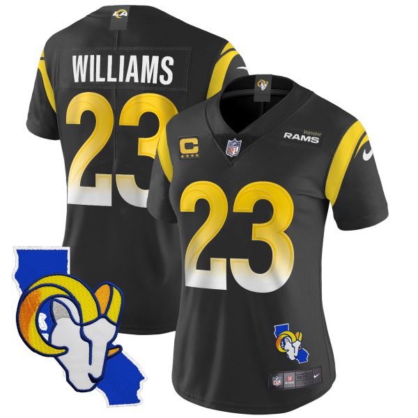 Women's Rams California Patch Vapor Limited Jersey - All Stitched - Image 40