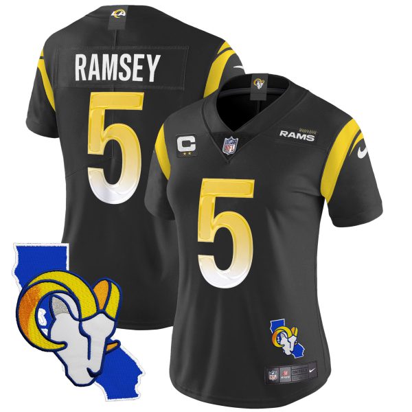 Women's Rams California Patch Vapor Limited Jersey - All Stitched - Image 42