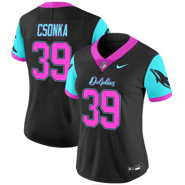 Women's Dolphins Miami Vice Vapor Limited Jersey - All Stitched - Image 7
