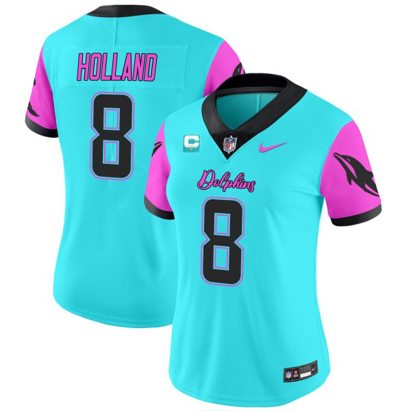 Women's Dolphins Miami Vice Vapor Limited Jersey - All Stitched - Image 12