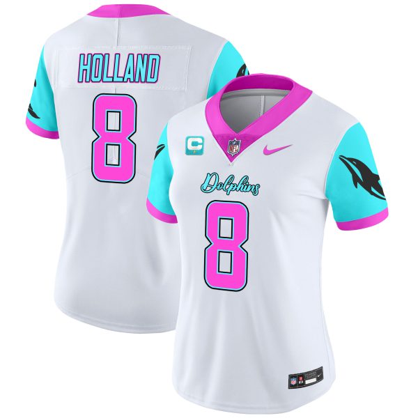 Women's Dolphins Miami Vice Vapor Limited Jersey - All Stitched - Image 28