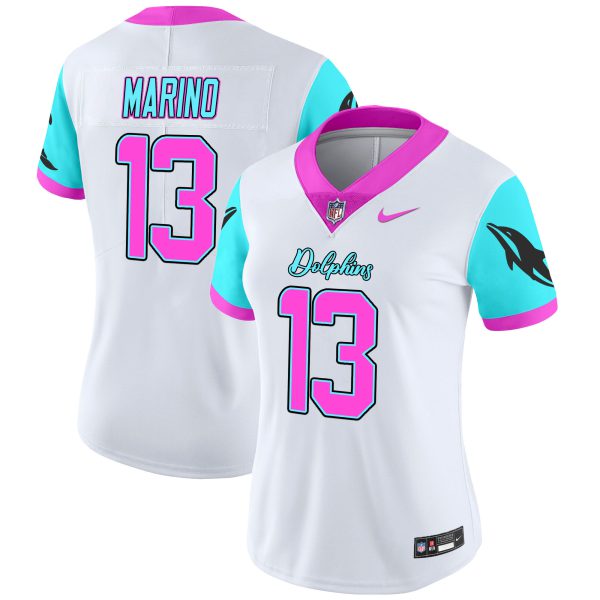 Women's Dolphins Miami Vice Vapor Limited Jersey - All Stitched - Image 29