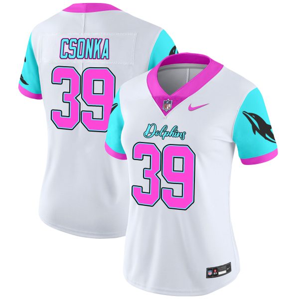 Women's Dolphins Miami Vice Vapor Limited Jersey - All Stitched - Image 31