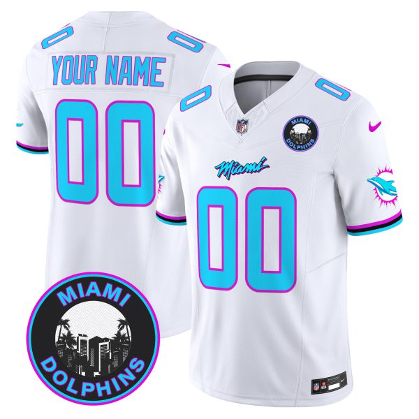 Dolphins "Miami Vice" Vapor Limited Custom Jersey V3 - All Stitched - Image 4