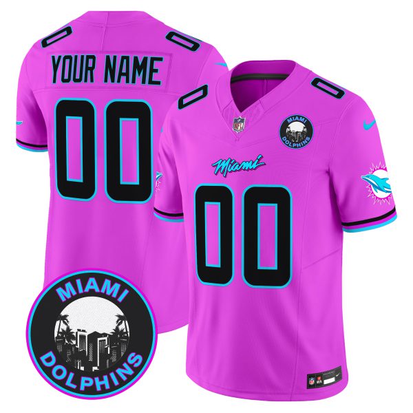 Dolphins "Miami Vice" Vapor Limited Custom Jersey V3 - All Stitched - Image 6
