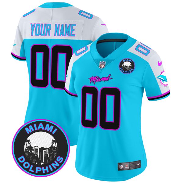 Dolphins "Miami Vice" Vapor Limited Custom Jersey V3 - All Stitched - Image 8