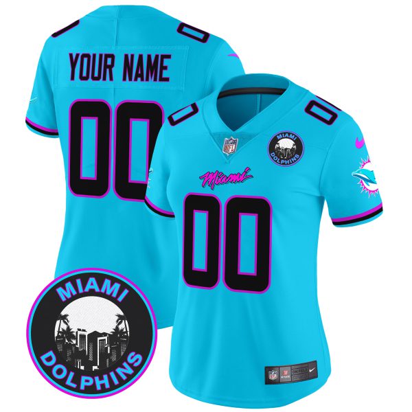 Dolphins "Miami Vice" Vapor Limited Custom Jersey V3 - All Stitched - Image 9
