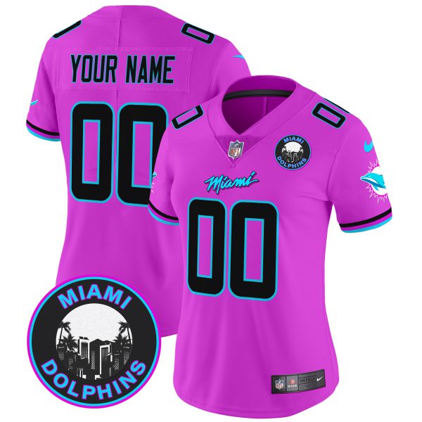 Dolphins "Miami Vice" Vapor Limited Custom Jersey V3 - All Stitched - Image 12