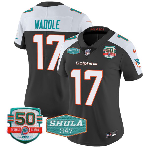 Women's Dolphins Shula 347 Patch Vapor Jersey - All Stitched - Image 2