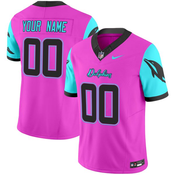 Dolphins "Miami Vice" Vapor Limited Custom Jersey - All Stitched - Image 3
