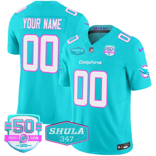 Dolphins "Miami Vice" Vapor Limited Custom Jersey V2 - All Stitched - Image 3