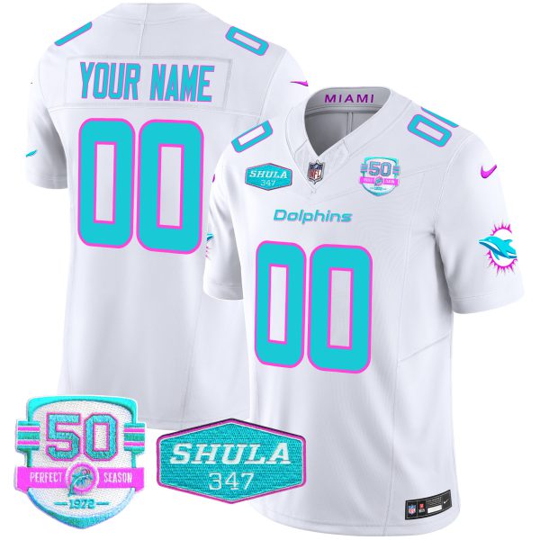 Dolphins "Miami Vice" Vapor Limited Custom Jersey V2 - All Stitched - Image 4