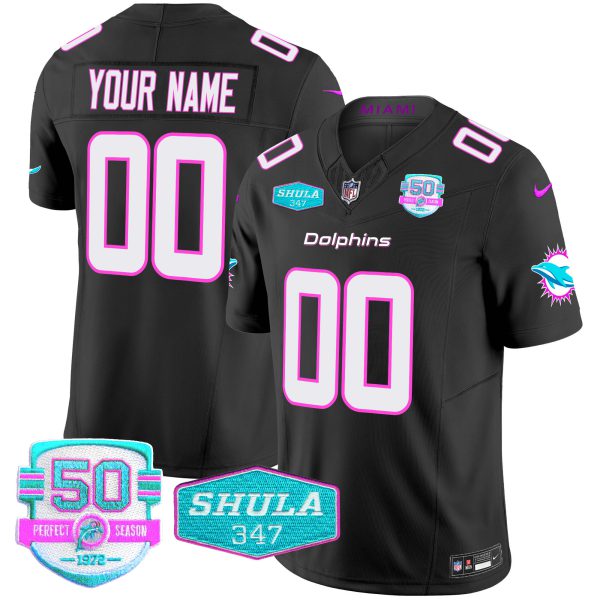 Dolphins "Miami Vice" Vapor Limited Custom Jersey V2 - All Stitched - Image 5