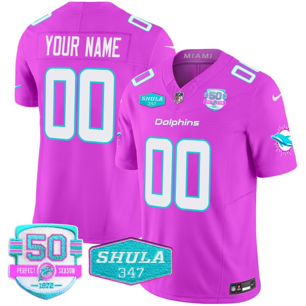 Dolphins "Miami Vice" Vapor Limited Custom Jersey V2 - All Stitched - Image 6