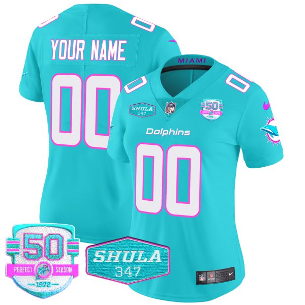 Dolphins "Miami Vice" Vapor Limited Custom Jersey V2 - All Stitched - Image 9