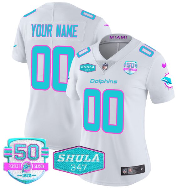 Dolphins "Miami Vice" Vapor Limited Custom Jersey V2 - All Stitched - Image 10