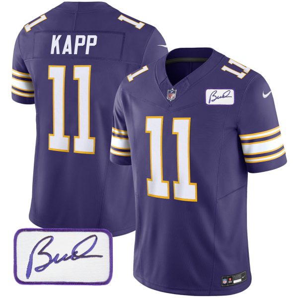 Joe Kapp Vikings Bud Grant Patch Classic Limted Jersey - All Stitched - Image 3