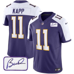 Joe Kapp Vikings Bud Grant Patch Classic Limted Jersey - All Stitched