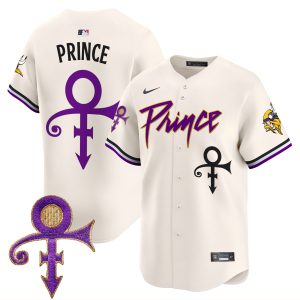 Men's Minnesota Vikings Prince Patch Vapor Premier Limited Jersey - All Stitched