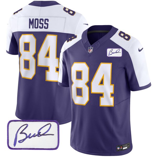 Youth's Vikings Bud Grant Patch Classic Limited Jersey - All Stitched - Image 7